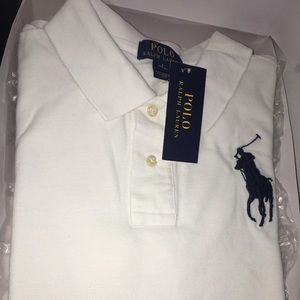Polo Ralph Lauren 14/16 YR white classic polo